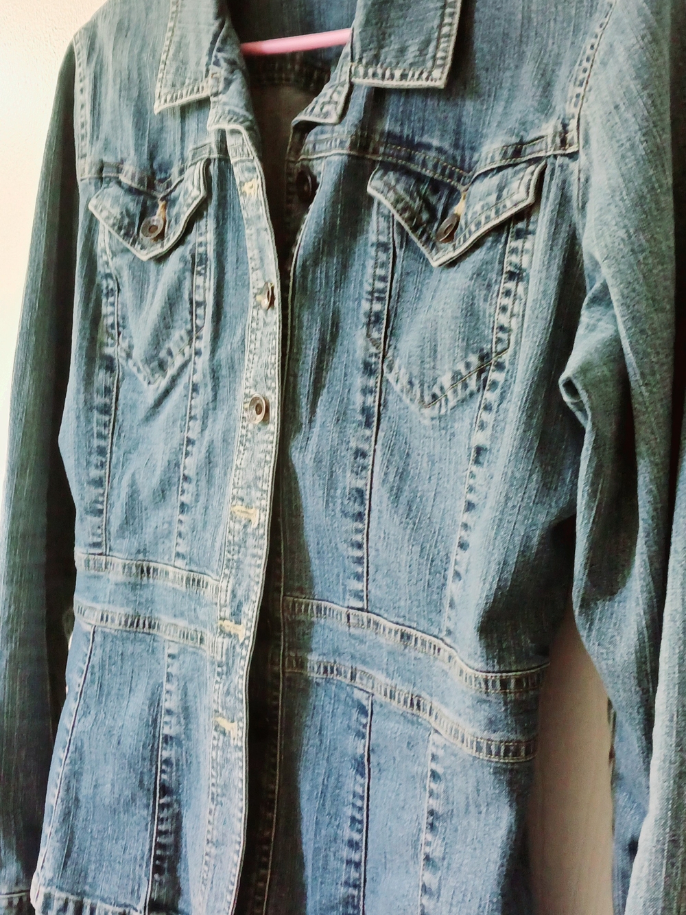 Axcess Light Blue Denim Jacket, Size L